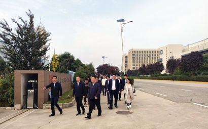 團(tuán)市委、市貿(mào)促會、市青企協(xié)一行到工投集團(tuán)涇河產(chǎn)業(yè)園考察交流