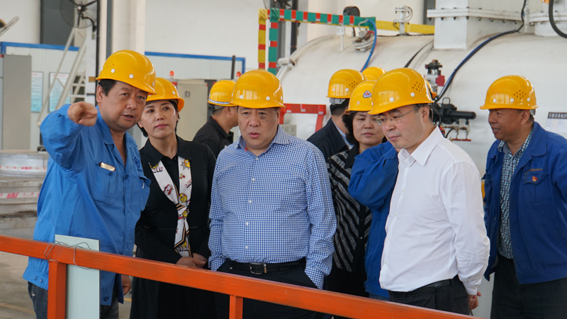 集團領導到標準熱處理、電器開關調研